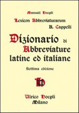 Dizionario di abbreviature latine e italiane